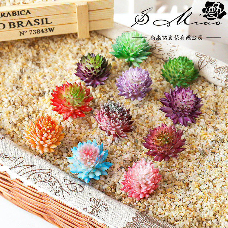 Artificial Succulent Flocking  - đánh giá và giá Succulent Arrangement Mini