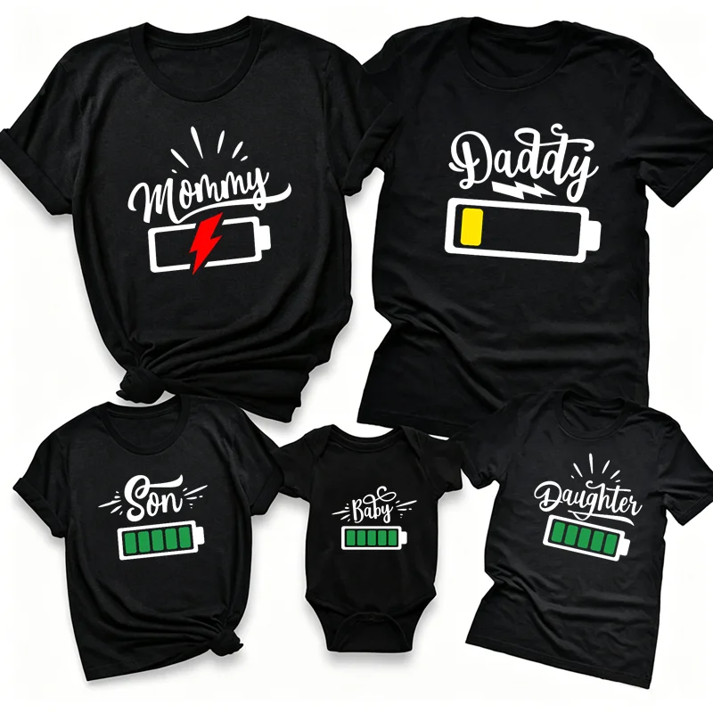 Funny Matching Family Battery  - đánh giá và giá Plant Parent T Shirt